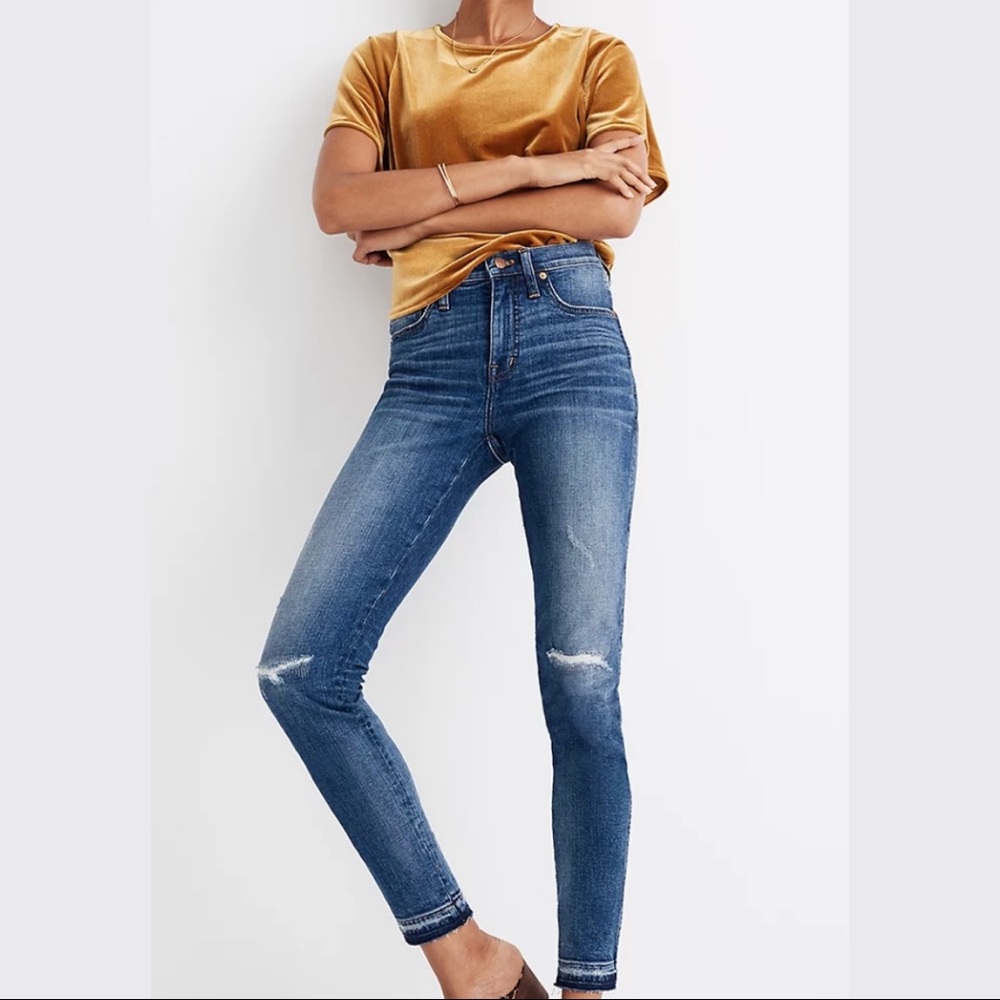 ❤️MADEWELL❤️ High Rise Distress Skinny Denim Jeans, 24